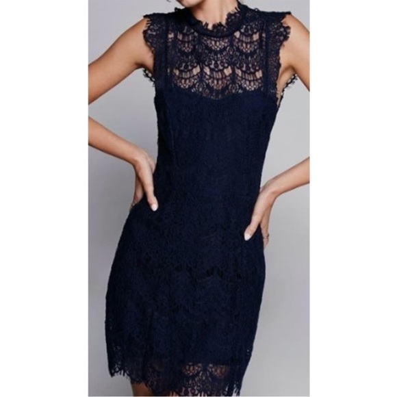 Free People Dresses & Skirts - NWT Free People Backless Crochet Black Dress